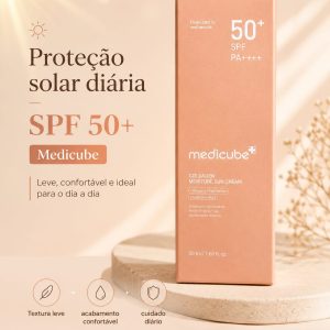 Protetor solar facial da Medicube com proteção elevada SPF 50+