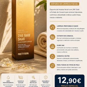 Espuma Facial 24K Gold & Caracol – PrettySkin